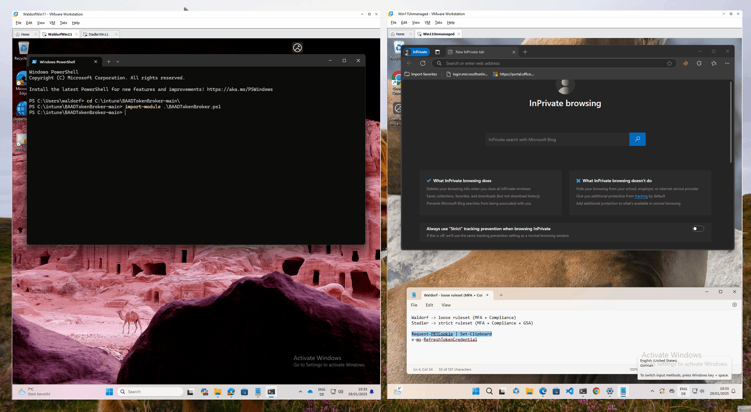 Picture 3: Compliant Network and PRT theft