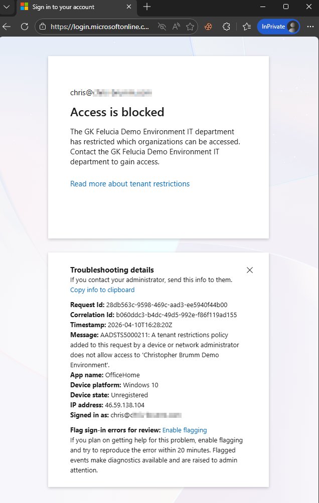 User-facing block page – AADSTS5000211