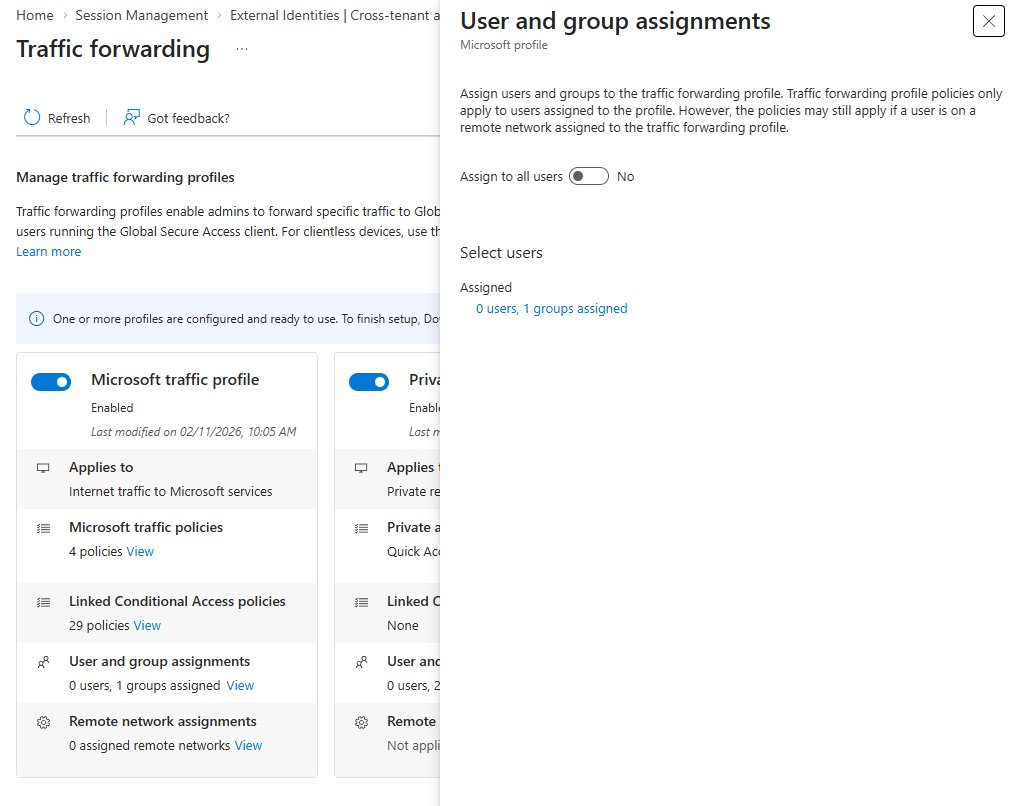 Picture 3: Traffic Forwarding in Entra Portal